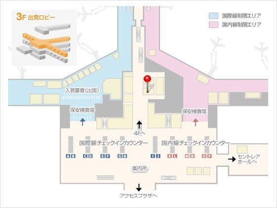 中部国際空港のマップ