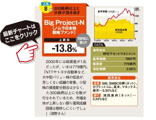 ノムラ日本株戦略ファンド（愛称：Big Project-N）の最新情報はこちら！