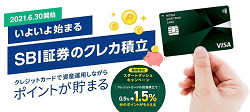 「三井住友カード＋SBI証券」で積立投資