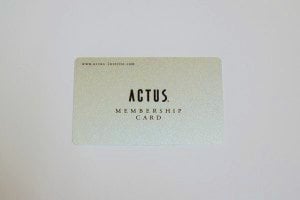 「ACTUS MEMBERSHIP CARD」を発行