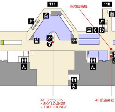 羽田空港国際線旅客ターミナルのマップ