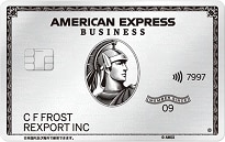 アメリカン・エキスプレス・ビジネス・プラチナ・カードのカードフェイス