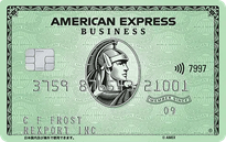 「アメリカン・エキスプレス・ビジネス・グリーン・カード」のカードフェイス